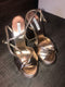 Gold Metallic Olie Platform Sandal