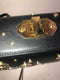 Grommeted Leather Box Bag