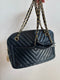 Vintage Chevron Leather Camera Bag