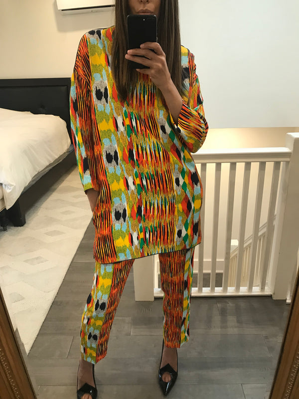 2 Piece Multicolour Tunic and Pant