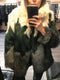 Faux Fur Color-Blocked Coat