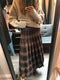 Plaid Printed Pleated Skirt
