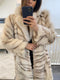 Vintage Fur coat midi length