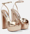 Gold Metallic Olie Platform Sandal