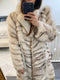 Vintage Fur coat midi length