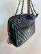 Vintage Chevron Leather Camera Bag