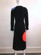 Black Midi Dress w/ Colored Polka Dots