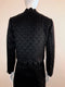 Textured Black Scalloped Edge 2-Piece Dress & Jacket