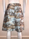 Tree Printed Box Pleated Skirt