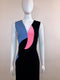 Colour Blocked Sleeveless Gown