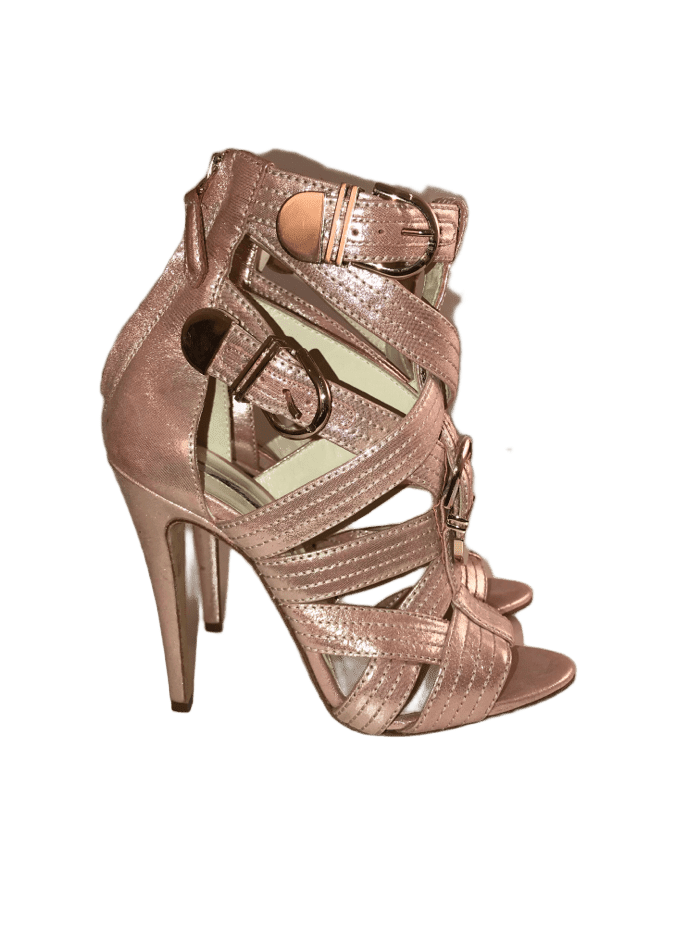 Pink Gladiator Sandal with Buckles