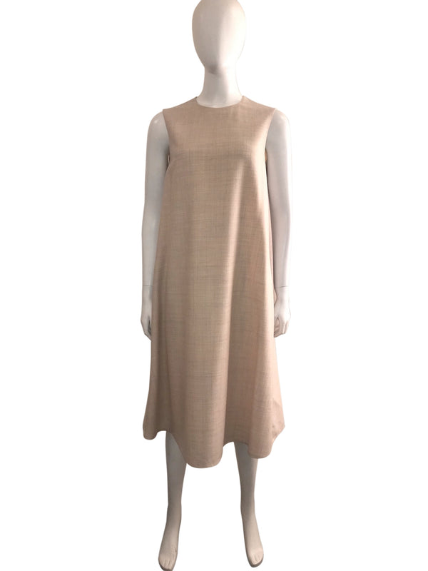 Ivory Sleeveless Midi Dress
