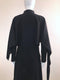 Black Mock Neck Asymmetric Dress with Cape