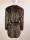 Leopard Faux Fur Belted Coat