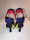 Colour-blocked Strappy Suede Sandals