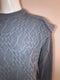 Peak Shoulder Cable-Knit Sweater