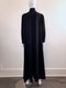 Vintage Black Turtleneck Maxi Dress