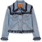 Pom Pom embellished jean jacket
