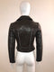 Leather Biker Jacket w/ Tonal Zip