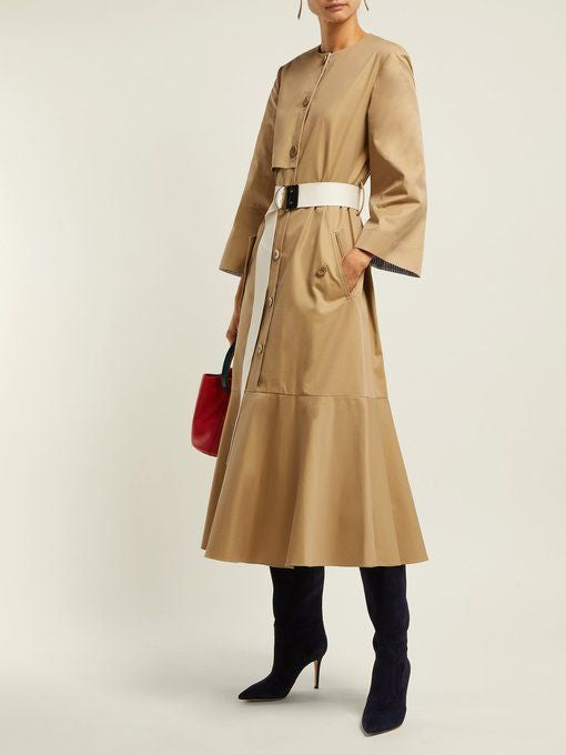 Belted trench dress